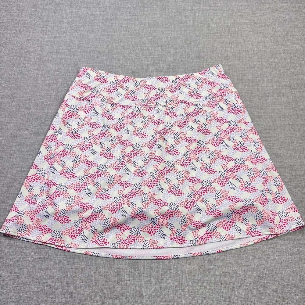 Zero Restriction Golf Skort Womens Medium Multicolor Pull On Lined Elastic Waist